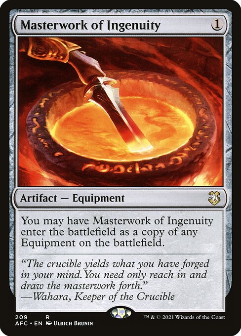 Forgotten Realms Commander - 209 - Masterwork of Ingenuity - Rare - C - Non-foil