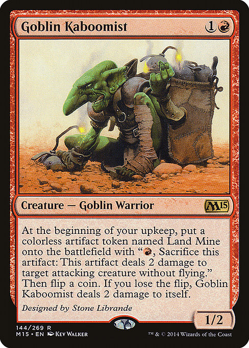 Magic 2015 - 144 - Goblin Kaboomist - Rare - R - Foil