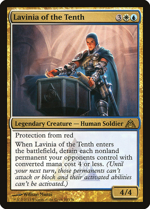 Dragon's Maze - 80 - Lavinia of the Tenth - Rare - WU - Non-foil