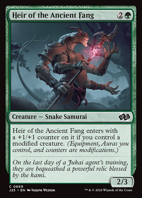 Foundations Jumpstart - 669 - Heir of the Ancient Fang - Common - G - Non-foil