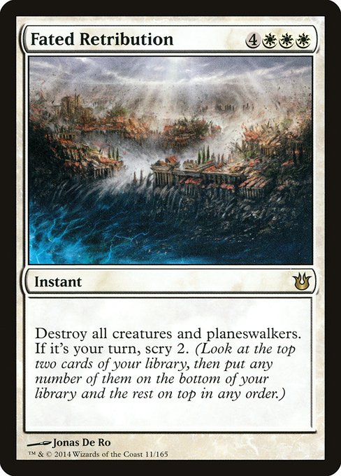 Born of the Gods - 11 - Fated Retribution - Rare - W - Non-foil
