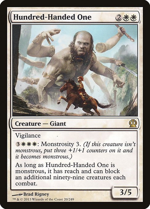 Theros - 20 - Hundred-Handed One - Rare - W - Non-foil
