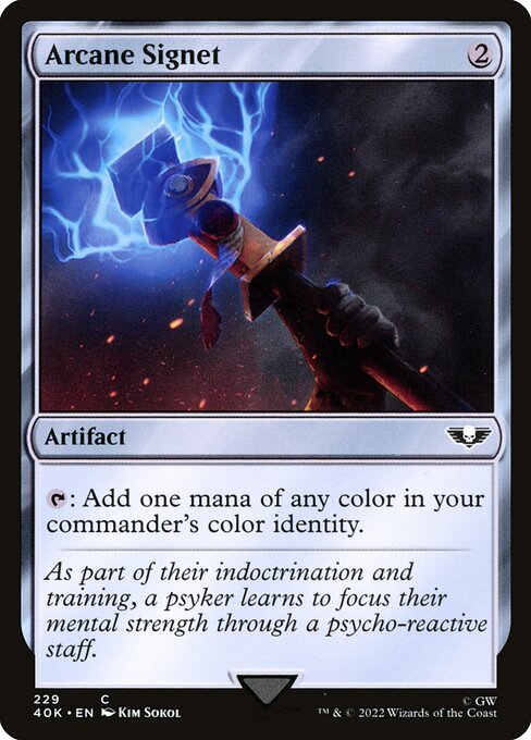 Warhammer 40,000 Commander - 229 - Arcane Signet - Common - C - Non-foil