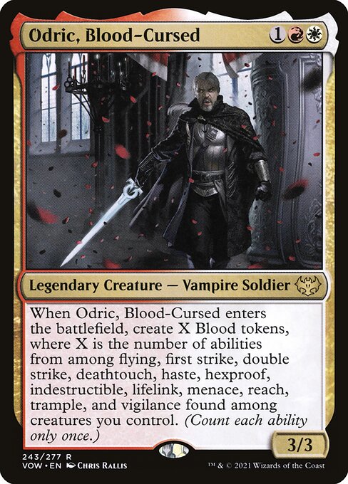 Innistrad: Crimson Vow - 243 - Odric, Blood-Cursed - Rare - WR - Non-foil