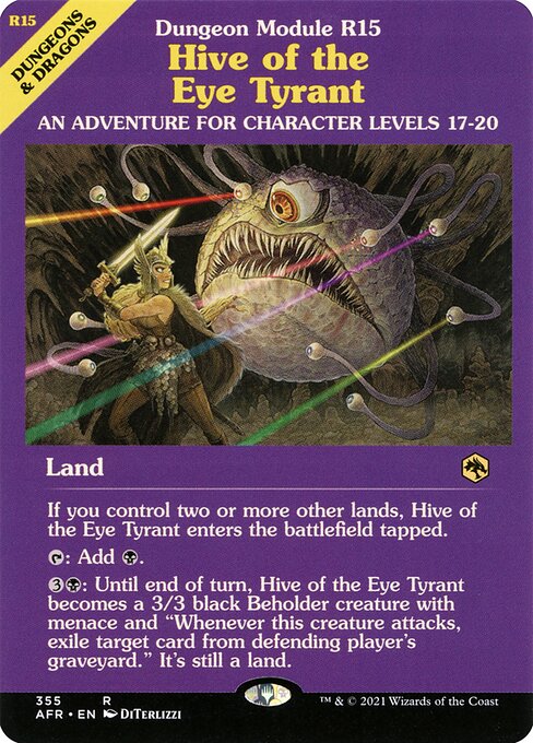 Adventures in the Forgotten Realms - 355 - Hive of the Eye Tyrant - Rare - C - Non-foil