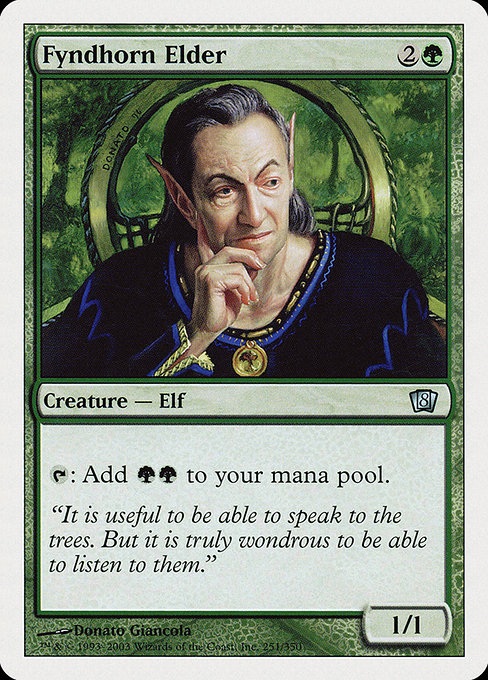 Eighth Edition - 251 - Fyndhorn Elder - Uncommon - G - Non-foil