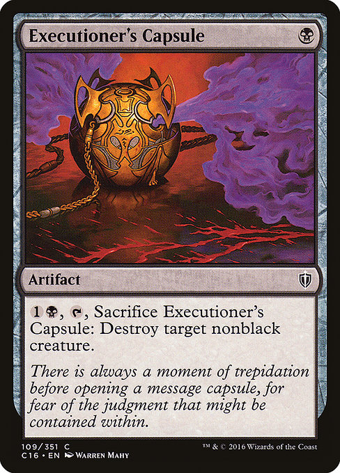 Commander 2016 - 109 - Executioner's Capsule - Common - B - Non-foil
