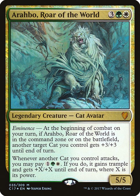 Commander 2017 - 35 - Arahbo, Roar of the World - Mythic - WG - Foil
