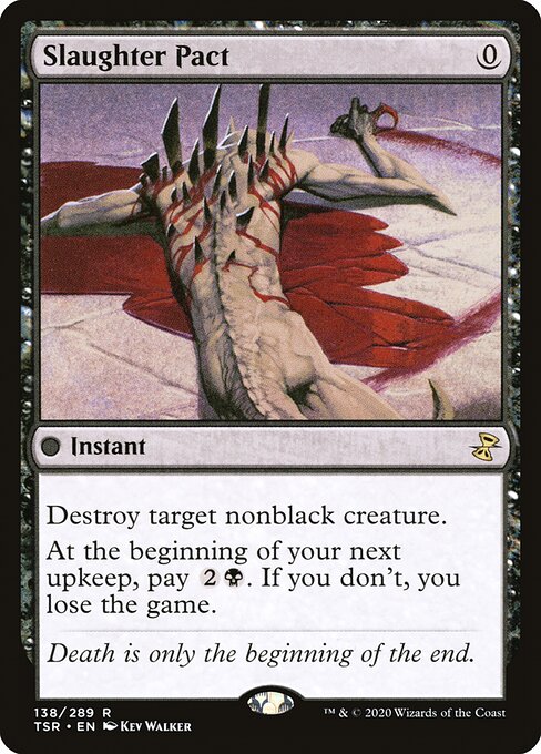 Time Spiral Remastered - 138 - Slaughter Pact - Rare - B - Non-foil