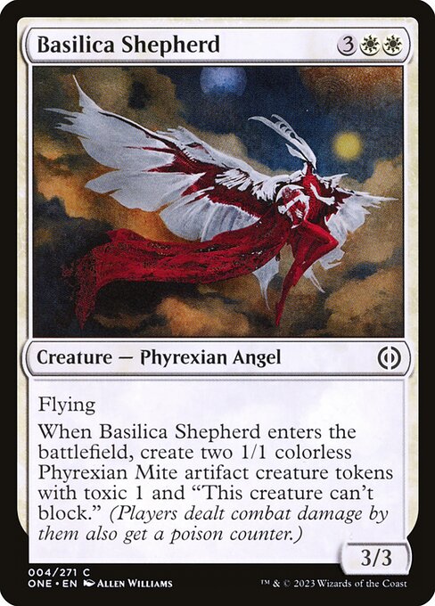 Phyrexia: All Will Be One - 4 - Basilica Shepherd - Common - W - Non-foil