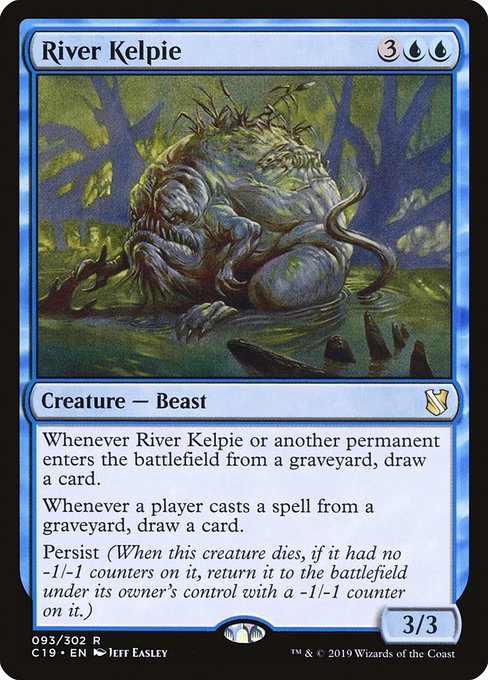 Commander 2019 - 93 - River Kelpie - Rare - U - Non-foil