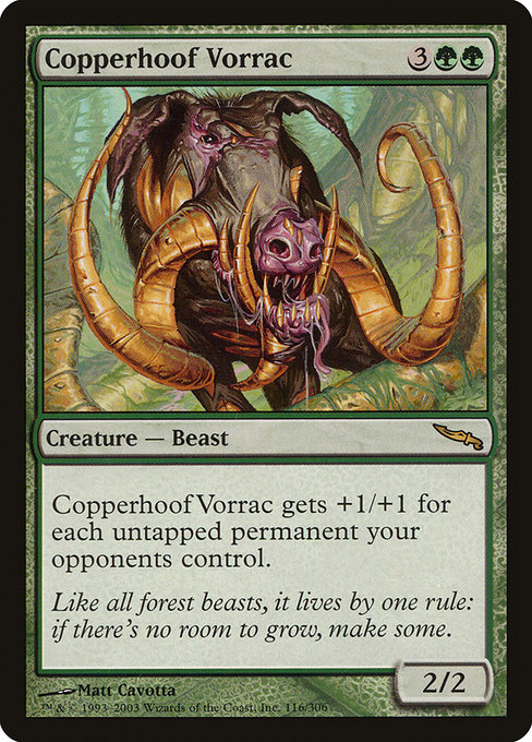 Mirrodin - 116 - Copperhoof Vorrac - Rare - G - Non-foil