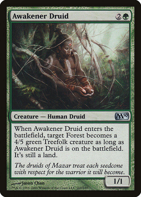 Magic 2010 - 167 - Awakener Druid - Uncommon - G - Non-foil
