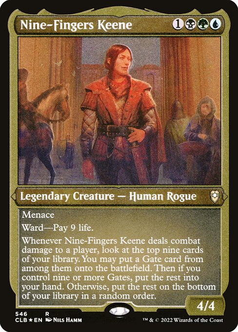 Commander Legends: Battle for Baldur's Gate - 546 - Nine-Fingers Keene - Rare - Multi - Non-foil