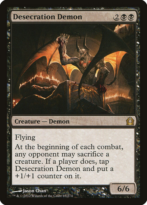 Return to Ravnica - 63 - Desecration Demon - Rare - B - Non-foil