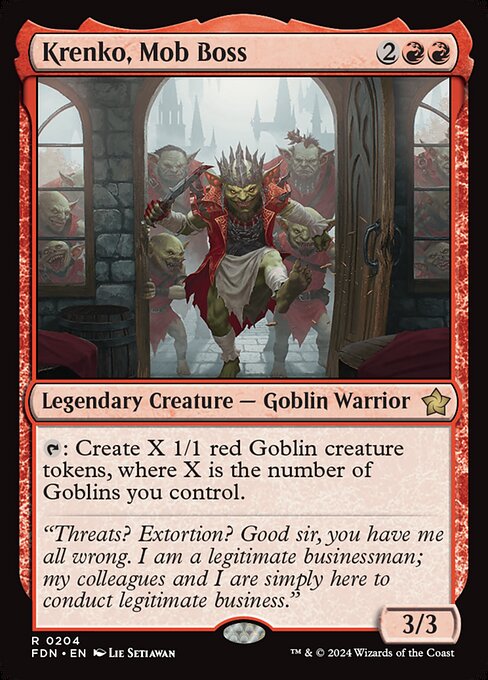 Foundations - 204 - Krenko, Mob Boss - Rare - R - Non-foil