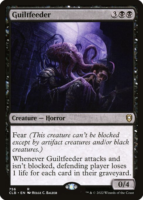 Commander Legends: Battle for Baldur's Gate - 756 - Guiltfeeder - Rare - B - Non-foil