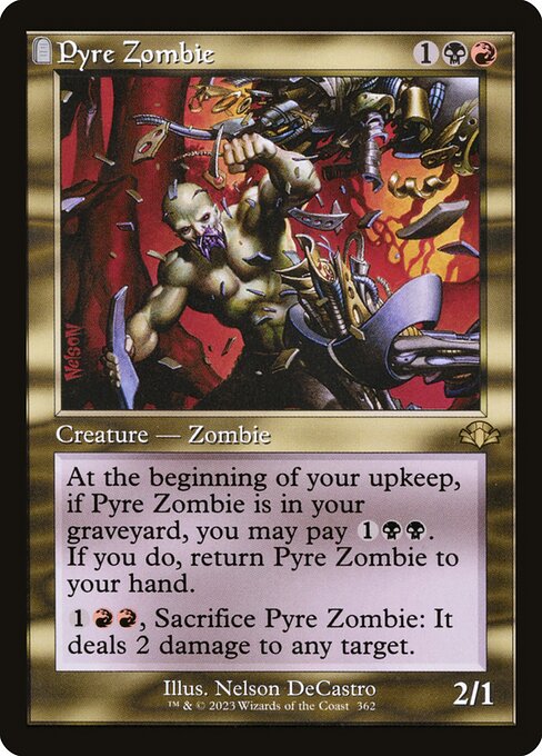 Dominaria Remastered - 362 - Pyre Zombie - Rare - BR - Non-foil