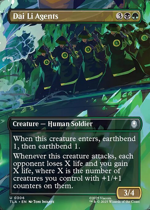 Avatar: The Last Airbender - 306 - Dai Li Agents - Uncommon - BG - Non-foil