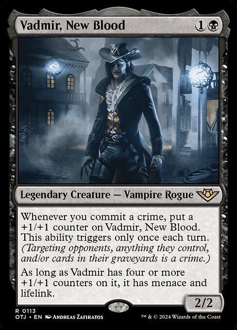 Outlaws of Thunder Junction - 113 - Vadmir, New Blood - Rare - B - Foil