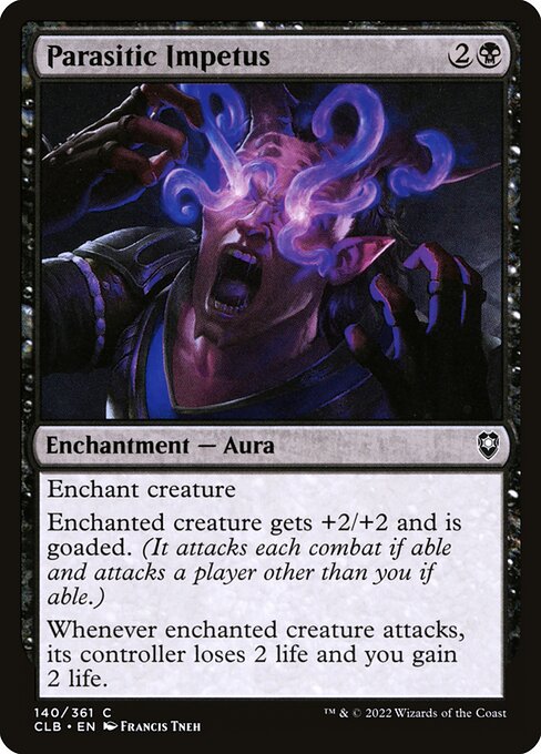 Commander Legends: Battle for Baldur's Gate - 140 - Parasitic Impetus - Common - B - Non-foil