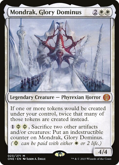 Phyrexia: All Will Be One - 23 - Mondrak, Glory Dominus - Mythic - W - Foil