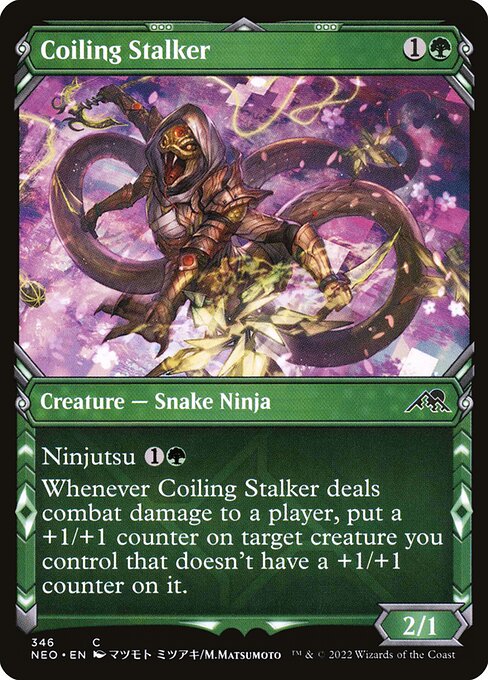 Kamigawa: Neon Dynasty - 346 - Coiling Stalker - Common - G - Non-foil