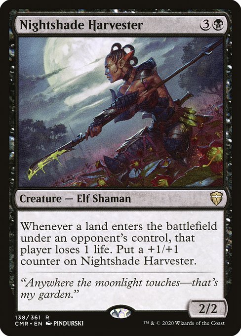 Commander Legends - 138 - Nightshade Harvester - Rare - B - Non-foil