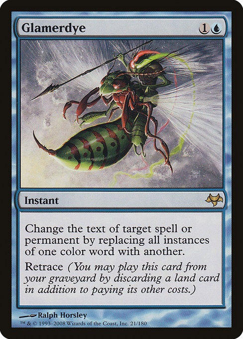 Eventide - 21 - Glamerdye - Rare - U - Non-foil