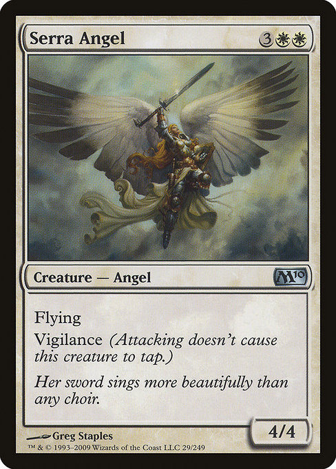 Magic 2010 - 29 - Serra Angel - Uncommon - W - Non-foil
