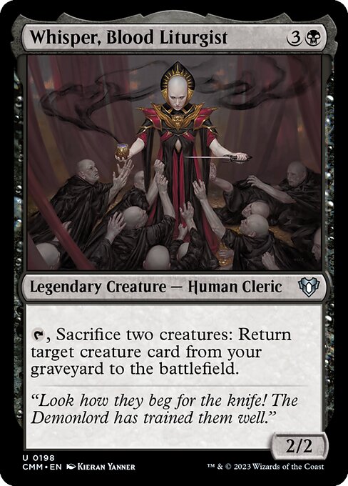 Commander Masters - 198 - Whisper, Blood Liturgist - Uncommon - B - Non-foil