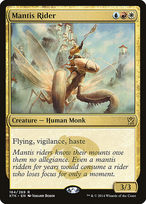 Khans of Tarkir - 184 - Mantis Rider - Rare - Multi - Non-foil