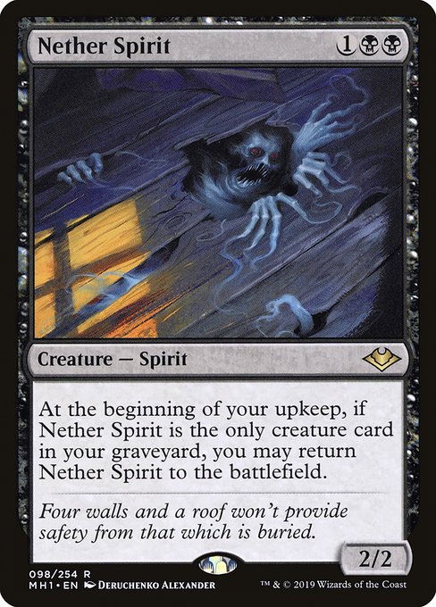 Modern Horizons - 98 - Nether Spirit - Rare - B - Non-foil