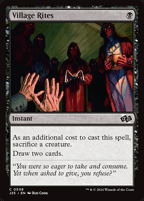 Foundations Jumpstart - 508 - Village Rites - Common - B - Non-foil