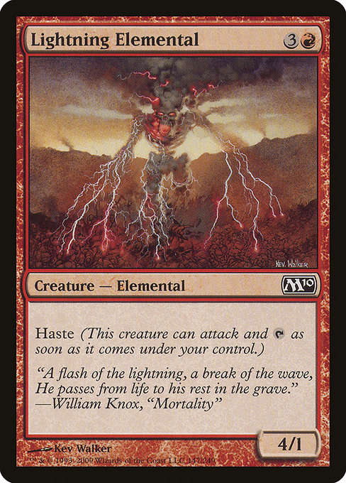 Magic 2010 - 147 - Lightning Elemental - Common - R - Non-foil