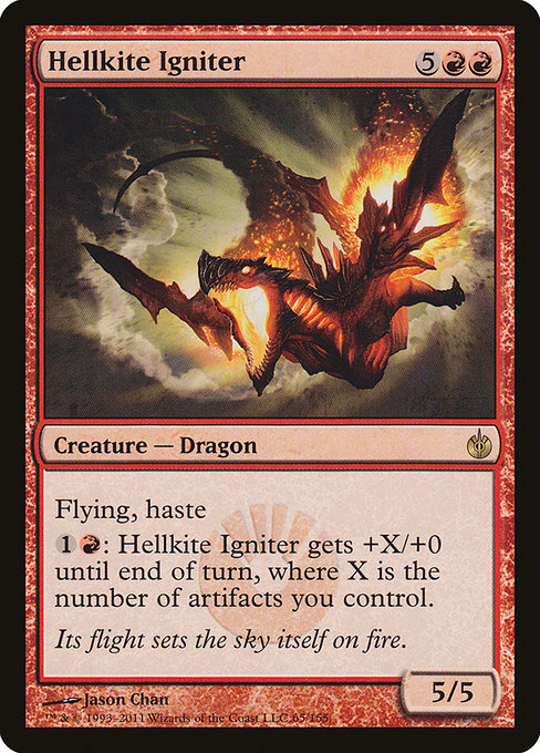 Mirrodin Besieged - 65 - Hellkite Igniter - Rare - R - Non-foil