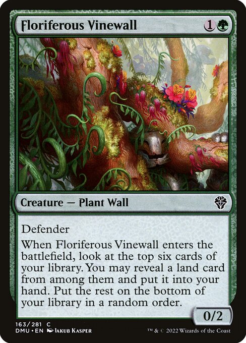 Dominaria United - 163 - Floriferous Vinewall - Common - G - Non-foil