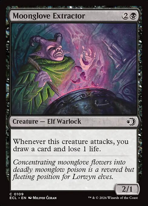 Lorwyn Eclipsed - 109 - Moonglove Extractor - Common - B - Non-foil