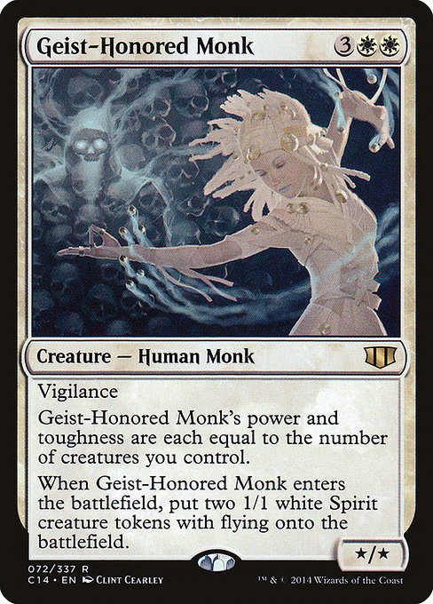 Commander 2014 - 72 - Geist-Honored Monk - Rare - W - Non-foil