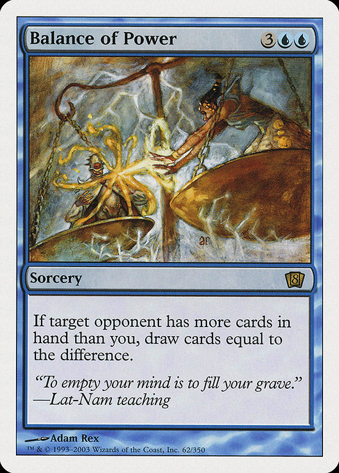 Eighth Edition - 62 - Balance of Power - Rare - U - Non-foil
