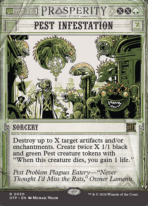Breaking News - 30 - Pest Infestation - Rare - G - Non-foil
