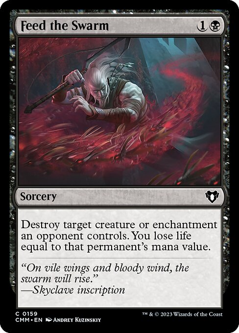 Commander Masters - 159 - Feed the Swarm - Common - B - Non-foil