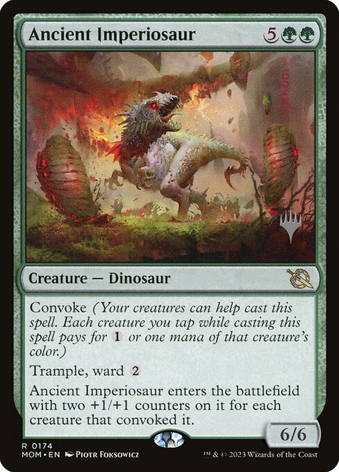 March of the Machine Promos - 174p - Ancient Imperiosaur - Rare - G - Foil - Promo