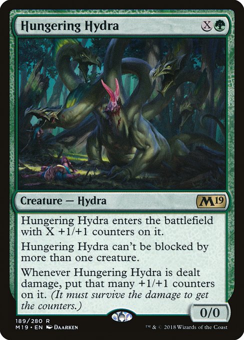 Core Set 2019 - 189 - Hungering Hydra - Rare - G - Non-foil