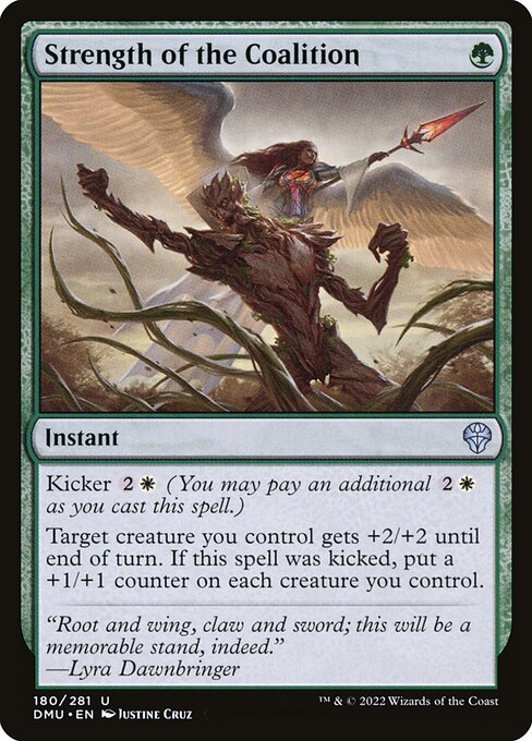 Dominaria United - 180 - Strength of the Coalition - Uncommon - G - Non-foil
