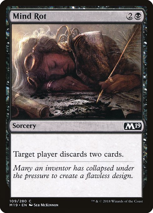Core Set 2019 - 109 - Mind Rot - Common - B - Non-foil