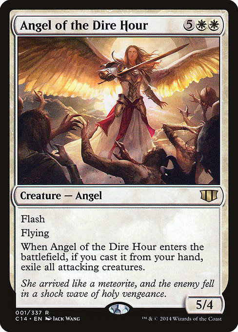 Commander 2014 - 1 - Angel of the Dire Hour - Rare - W - Non-foil