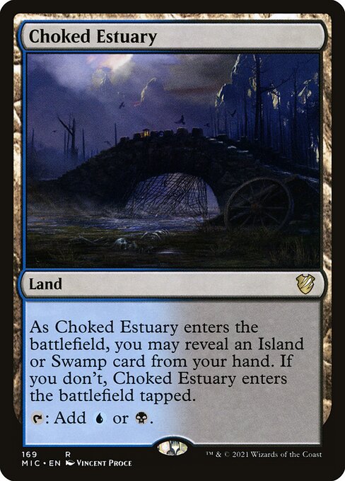 Midnight Hunt Commander - 169 - Choked Estuary - Rare - C - Non-foil