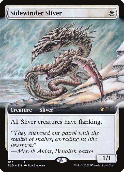 Secret Lair Drop - 615 - Sidewinder Sliver - Rare - W - Foil - Promo