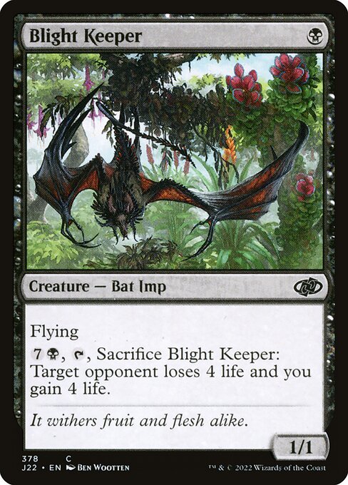 Jumpstart 2022 - 378 - Blight Keeper - Common - B - Non-foil